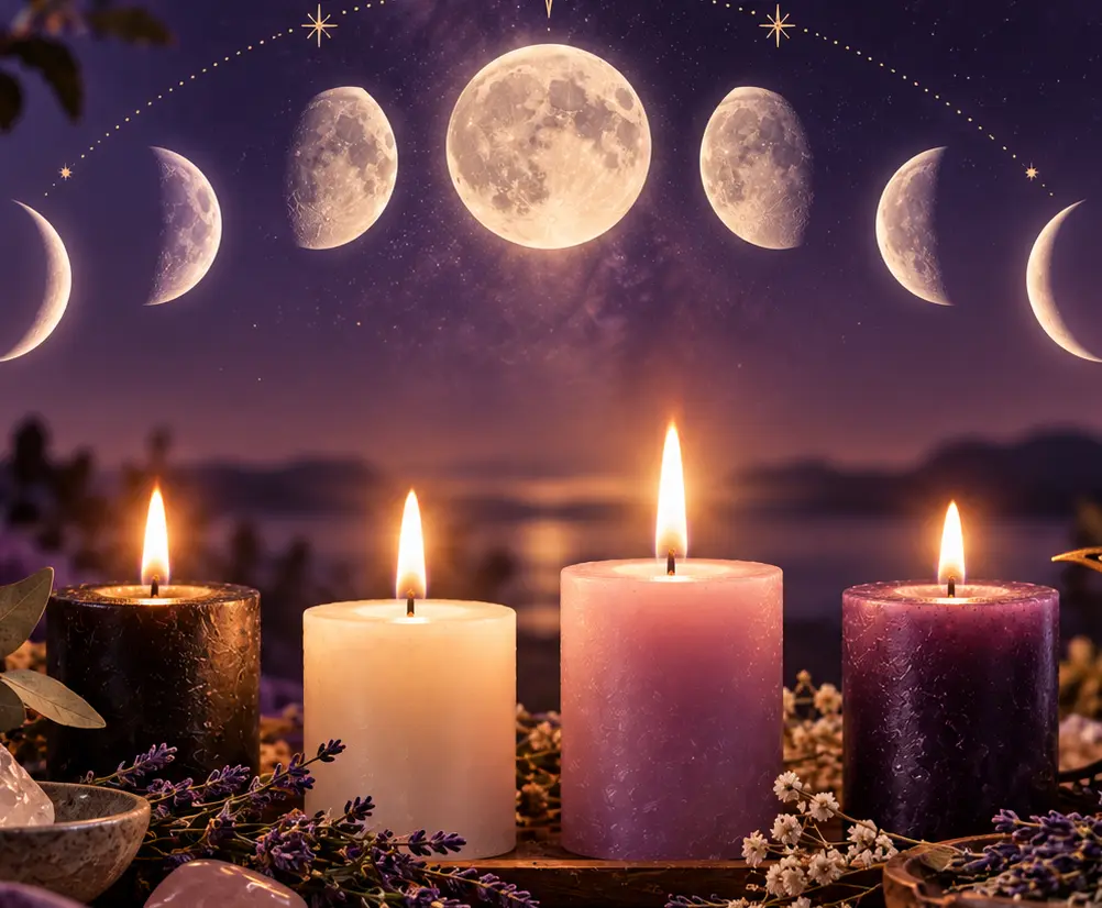 ¿que vela poner según la fase lunar?