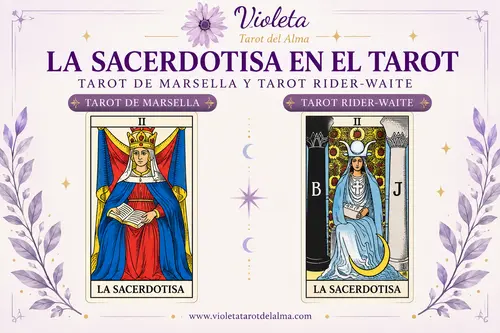 la sacerdotisa en el tarot de marsella y tarot de rider diferencia