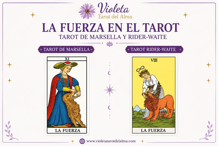 la fuerza tarot marsella y tarot rider waite
