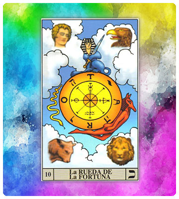 LA RUEDA DE LA FORTUNA TAROT CAMBIOS CON LA ABUNDANCIA Y LA PROSPERIDAD 