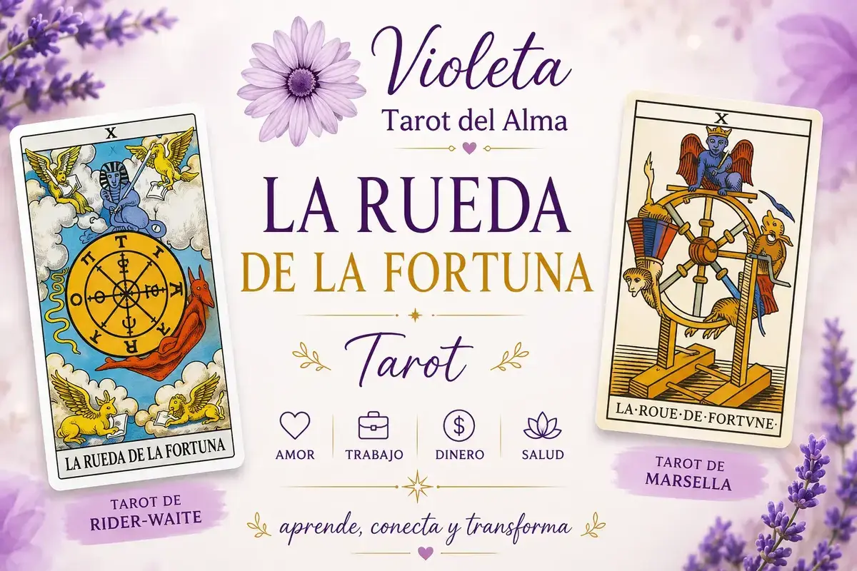 la ruede de la fortuna tarot rider waite y tarot de marsella