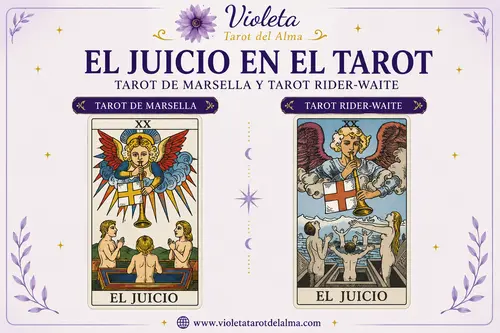 EL JUCIO EN EL TAROT DE MARSELLA Y TAROT RIDER