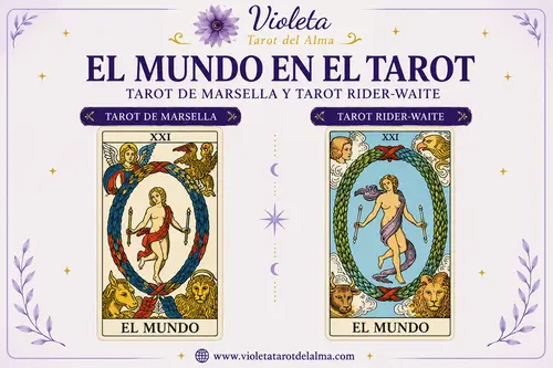 el mundo en el tarot de marsella y tarot de rider