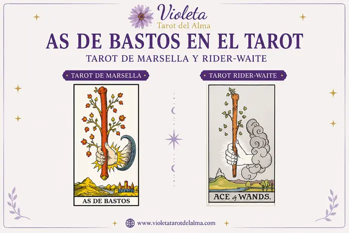 as de bastos tarot marsella y rider-waite