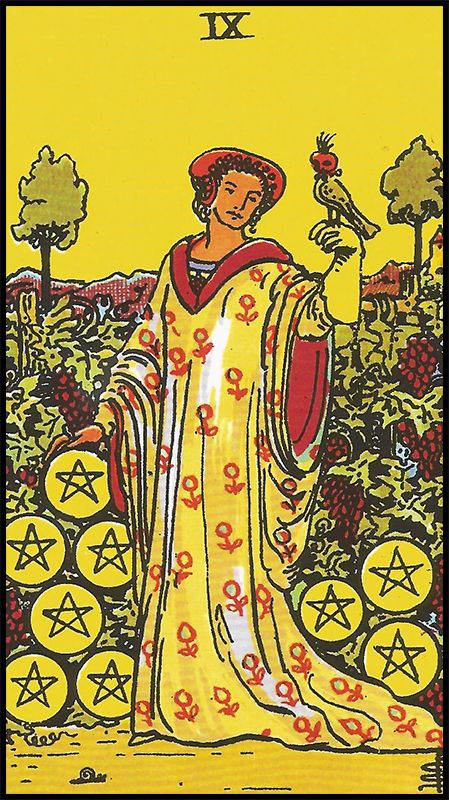 EL NUEVE DE OROS TAROT Y ABUNDANCIA