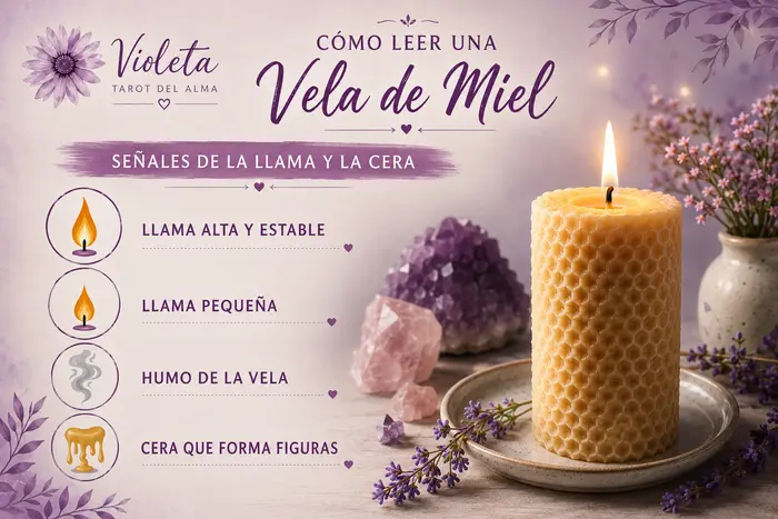 como leer una vela de miel