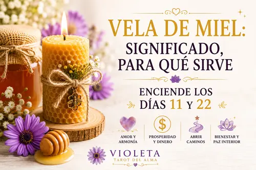 vela de miel significado y para qué sirve. Enciende los días 11 y 22