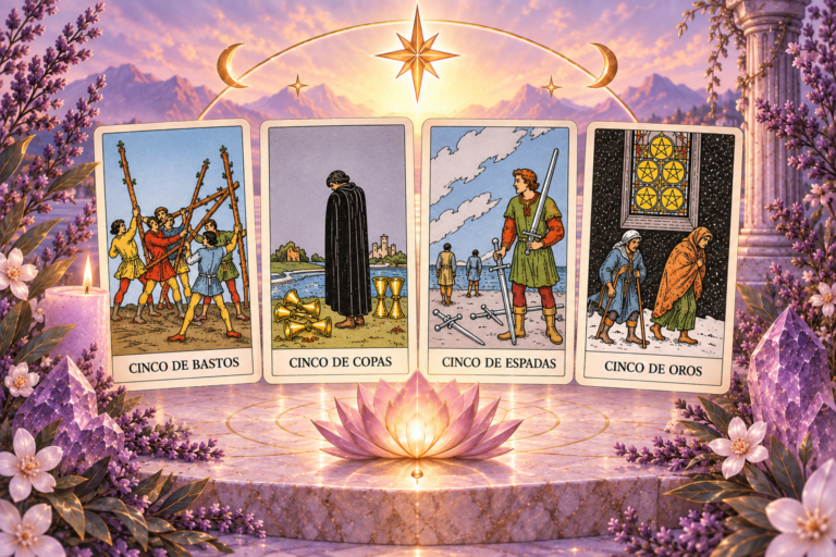 CINCO EN EL TAROT, ARCANOS MENORES