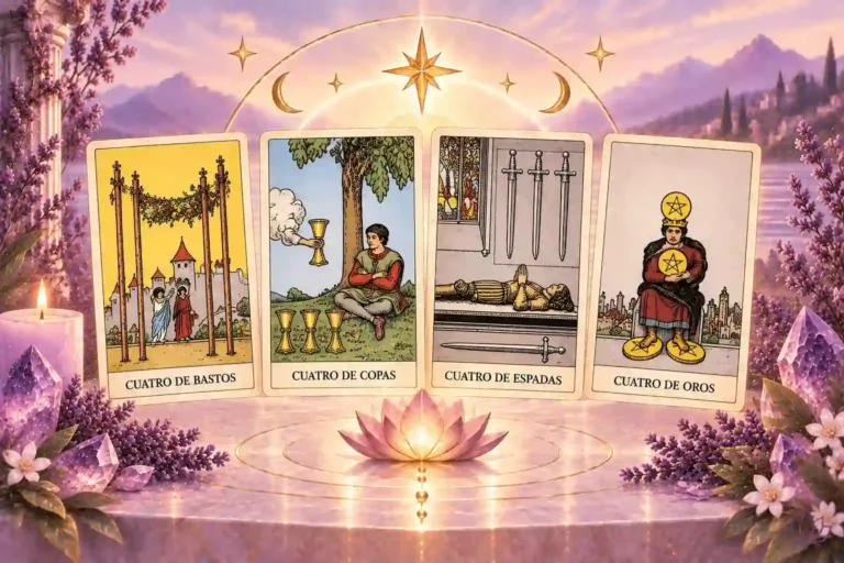 CUATRO EN EL TAROT, ARCANOS MENORES