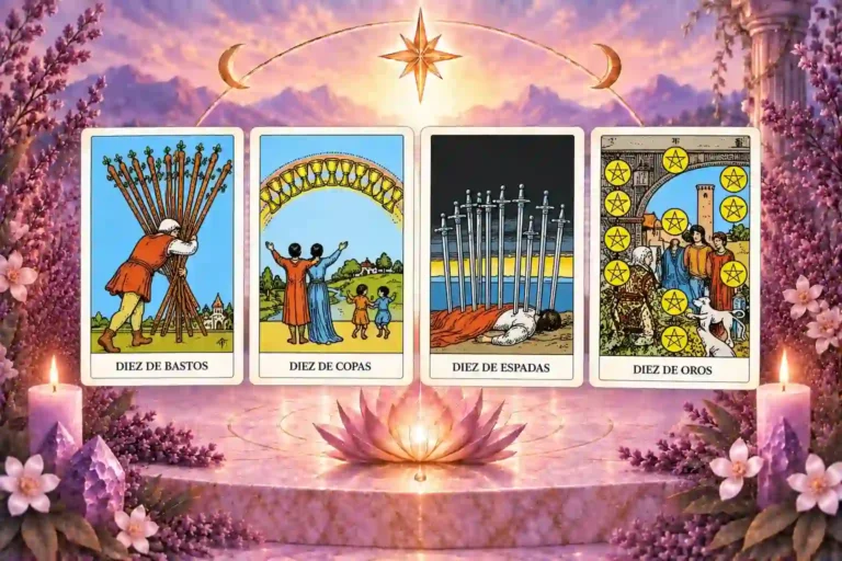 diez en el tarot, arcanos menores