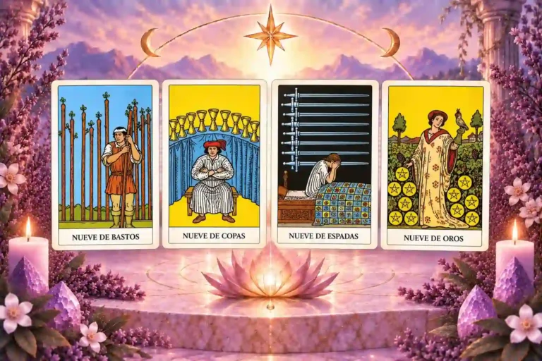 NUEVE EN EL TAROT, ARCANOS MENORES