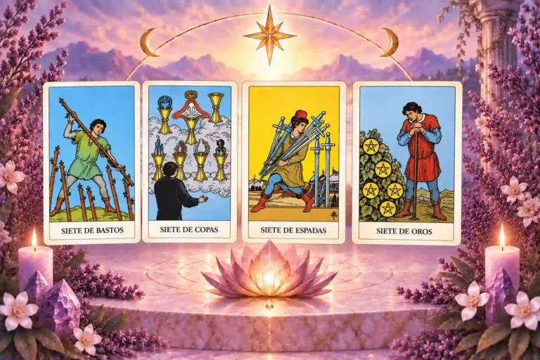 SIETE EN EL TAROT, ARCANOS MENORES